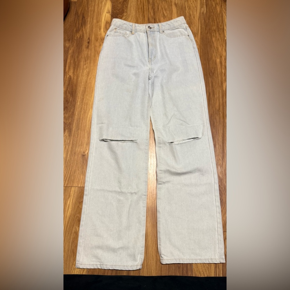 Refuge Gray Flare Jeans Stylish Comfort